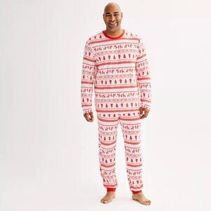 Tall Jammies For Your Families Candy Cane Fairisle Pajamas